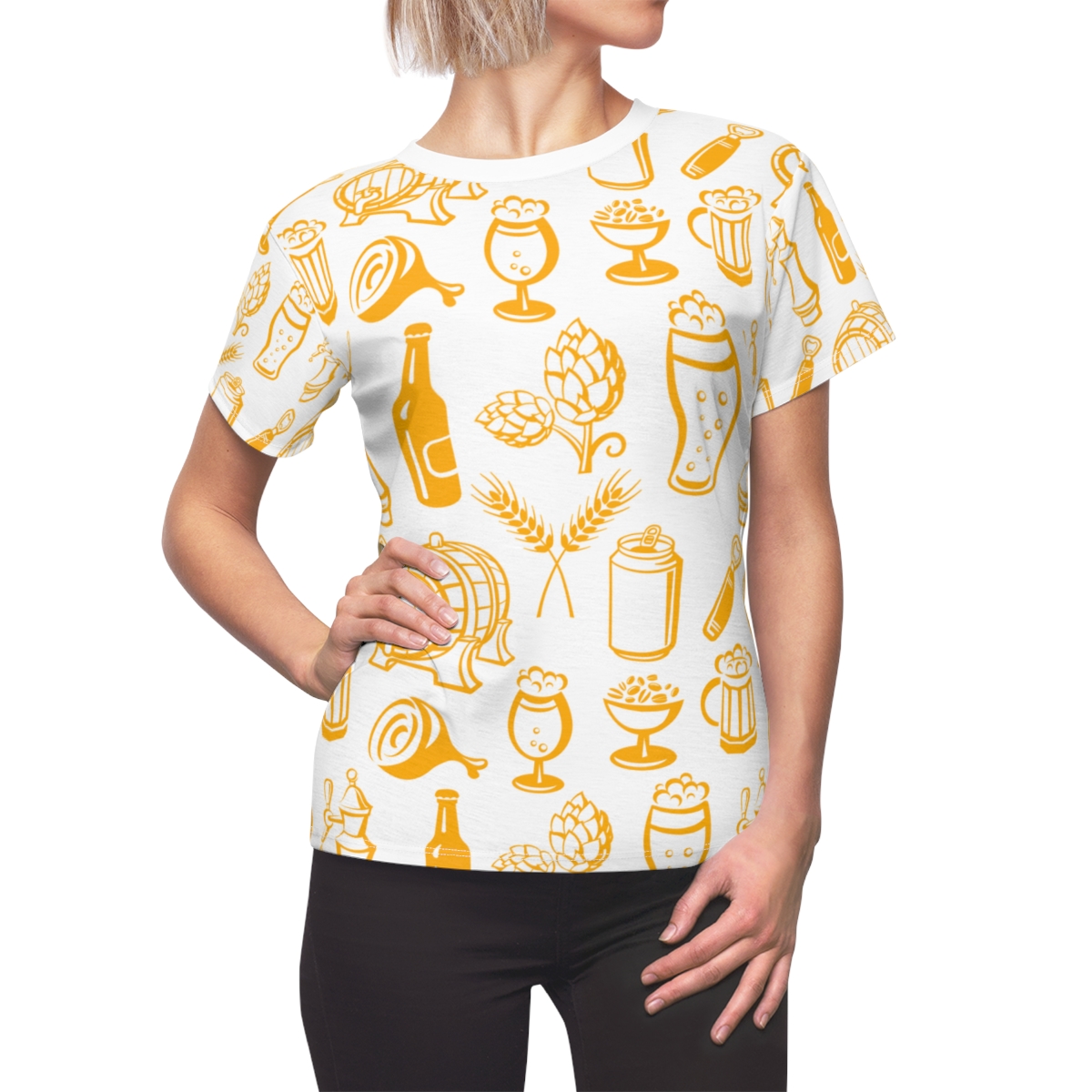Hops N Shine Beer Lover's All-Over Print Tee - Image 4