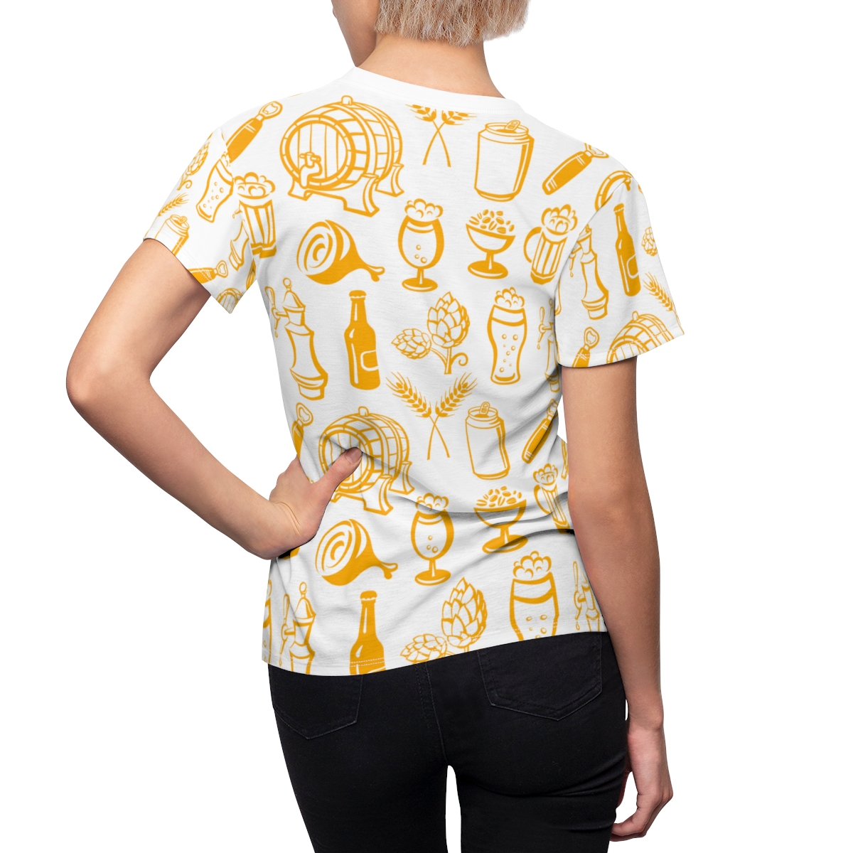 Hops N Shine Beer Lover's All-Over Print Tee - Image 5
